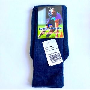 3/$15 NEW RUSSELL Socks All Sport Navy Blue Large Youth UNISEX